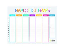 3660942037426-Emploi du temps Multicolore 29,5 x 22 cm - Exacompta--0