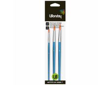 Wonday - Pack de 3 pinceaus ronds - N° 4, 8, 12
