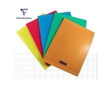 Clairefontaine Koverbook - Cahier polypro 17 x 22 cm - 96 pages - grands  carreaux (Seyes) - disponible dans différentes couleurs pastels Pas Cher