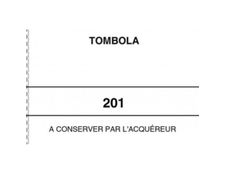 ELVE - 10 Blocs tombola 3 volets de 100 tickets - 50 x 150 mm - numéroté - blanc