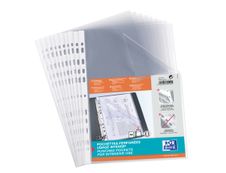 Oxford - 50 Pochettes perforées - A4 - lisse - pour 20 feuilles - 9/100