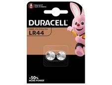 DURACELL LR44 - 2 piles boutons spéciales - 1,5V