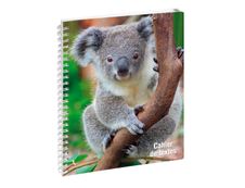 Cahier de textes spiralé Animaux - 17 x 22 cm - disponible dans différentes couleurs - Exacompta