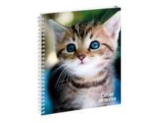 Cahier de textes spiralé Animaux - 17 x 22 cm - disponible dans différentes couleurs - Exacompta