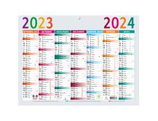 Calendrier Multicolore 29,5 x 22 cm - Septembre à Septembre - Exacompta