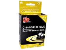 Cartouche compatible Canon PG-540XL/CL-541XL - pack de 2 - noir, cyan, magenta, jaune - Uprint