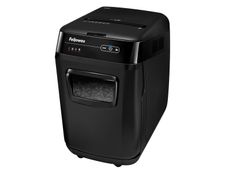 Fellowes AutoMax 200C - destructeur de documents coupe croisée - 200 feuilles - Corbeille 32 litres - anti-bourrage - destruction silencieuse