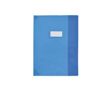 Oxford Strong Line - Protège cahier sans rabat - 24 x 32 cm - bleu translucide