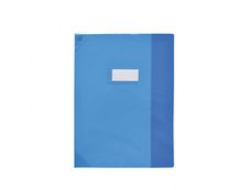 Oxford Strong Line - Protège cahier sans rabat - 24 x 32 cm - bleu translucide