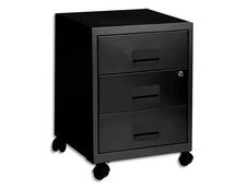 Caisson mobile - 3 tiroirs - noir