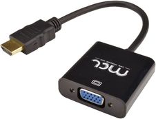 MCL Samar - convertisseur HDMI type A (M) vers VGA HD15 (F) avec mini jack 3.5mm (F) - 22cm