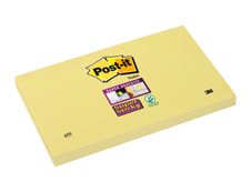 Post-it - Bloc notes Super Sticky - jaune - 76 x 127 mm