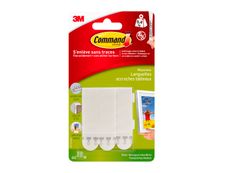 Command -  Pack de 4 languettes accroche tableaux blanches - taille moyenne
