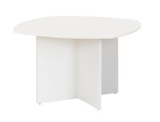 Table rectangulaire avec côtés arrondis SUNDAY - Blanc