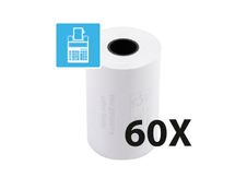 Exacompta - 6 boîtes de 10 Bobines thermiques - rouleaux TPE - 57 x 40 x 12 mm - sans Bisphénol A