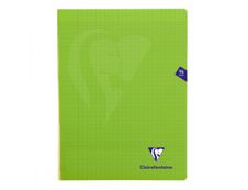 Clairefontaine Mimesys - Cahier polypro 24 x 32 cm - 96 pages - grands carreaux (Seyes) - vert