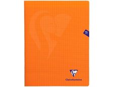 Clairefontaine Mimesys - Cahier polypro 24 x 32 cm - 96 pages - grands carreaux (Seyes) - orange
