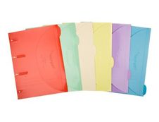 Smartfolder - Chemise à 3 rabats - 6 couleurs assorties