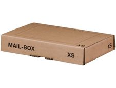 Boîte postale d'expédition format XS - 24,5 cm x 14,5 cm x 3,3 cm - kraft - Logistipack