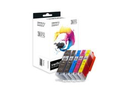 Cartouche compatible Canon CLI-571XL/PGI-570XL - Pack de 5 - noir, noir photo, cyan, magenta, jaune - Switch 