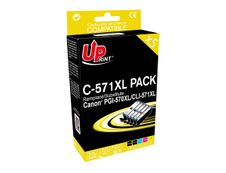 Cartouche compatible Canon CLI-571XL/PGI-570XL - pack de 5 - noir x2, cyan, magenta, jaune - Uprint