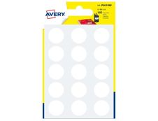 Avery - 105 Pastilles adhésives - blanc - diamètre 19 mm