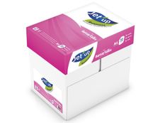 Jet'up Bureau Vallée - Papier blanc - A4 (210 x 297 mm) - 80 g/m² - 2500 feuilles (carton de 5 ramettes)