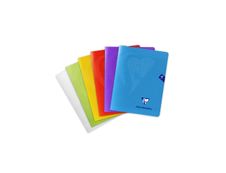 Clairefontaine Mimesys - Cahier polypro 17 x 22 cm - 48 pages - grands carreaux (Seyes) - disponible dans différentes couleurs