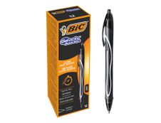 Bic Gelocity QuickDry - Pack de 12 rollers - 0,7 mm - noir