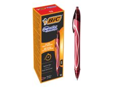Bic Gelocity QuickDry - Pack de 12 rollers - 0,7 mm - rouge