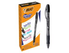 Bic Gelocity Illusion - Pack de 12 rollers effaçables - 0,7 mm - noir