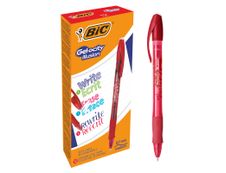 Bic Gelocity Illusion - Pack de 12 rollers effaçables - 0,7 mm - rouge