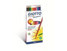 GIOTTO ELIOS - 12 Crayons de couleur triangulaires