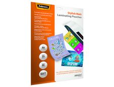 Fellowes - 25 pochettes de plastification A4 (216 x 303 mm) - 80 microns - mate