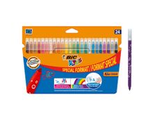 BIC Kids Couleur - 24 Feutres format spécial