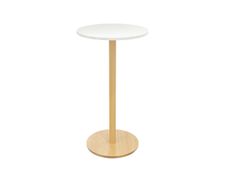 Mange debout WOODY - diamètre 60 cm - H110 cm - plateau blanc