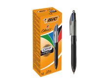 BIC 4 Couleurs Grip Pro - 12 Stylos à bille 4 couleurs