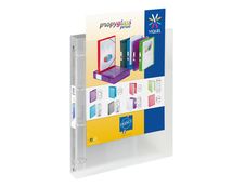 Viquel Propyglass - Classeur à anneaux personnalisable - Dos 35 mm - A4 - transparent