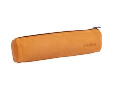 Trousse ronde cuir L'Étudiant - 1 compartiment - Hamelin