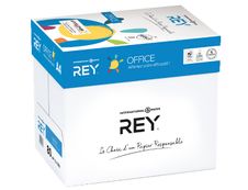 Rey Office - Papier blanc - A4 (210 x 297 mm) - 80 g/m² - 2500 feuilles (carton de 5 ramettes)
