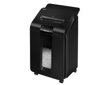 Fellowes AutoMax 100M - destructeur de documents coupe croisée mini-cut - 100 feuilles - Corbeille 23 litres - technologie anti-bourrage