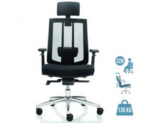 Fauteuil de bureau ergonomique SHADE - accoudoirs réglables - appuie-tête réglable - noir