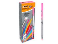 BIC Intensity - Pack de 12 feutres fins - pointe moyenne - rose