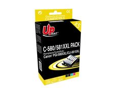 Cartouche compatible Canon CLI-581XXL/PGI-580XXL - pack de 5 - noir, noir photo, cyan, magenta, jaune - Uprint