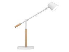 Unilux - Lampe de bureau Vicky - LED - port de charge USB - blanc/bois