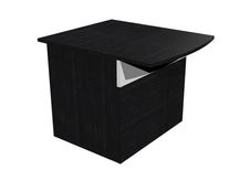 Banque d'accueil module assis MUSA - L80 cm - Noyer/blanc