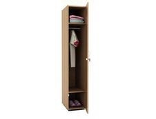 Armoire vestiaire 1 porte - H185 x L33 x P52 cm - Aulne