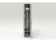 Armoire vestiaire 1 porte - H185 x L33 x P52 cm - Gris