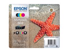Epson 603 Etoile de mer - pack de 4 - noir, cyan, magenta, jaune - cartouche d'encre originale