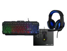 Pack gaming G-LAB  ARGON -  clavier gamer filaire + souris + casque + tapis 